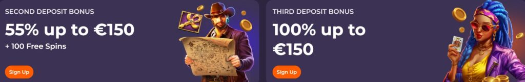 coolzino bonuses 2&3 deposits